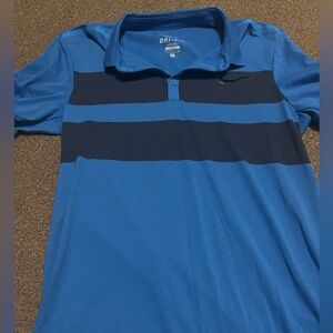 Nike Dri-Fit Blue Polo Shirt
